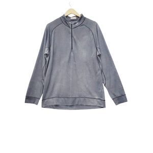KJUS 1/2 Zip Pullover Mens 2XL/56 Heather Gray Keano‎ Performance Mid Layer Golf